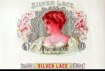 Silver Lace inner cigar label