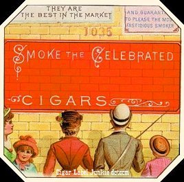 Smoke the Celebrated- cigar box label
