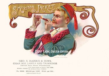 Smoking Jacket-cigar box label