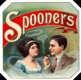 Spooners- cigar box label