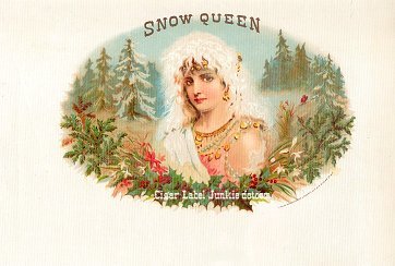 Snow Queen cigar box label