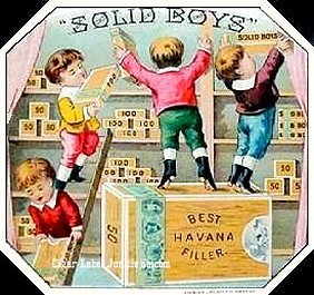 Solid Boys cigar label