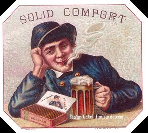 Solid Comfor cigar label
