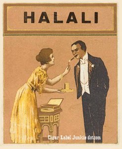 Halali- cigar box label