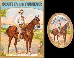 Soutien Du Fumeur outer cigar box label