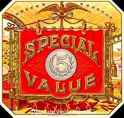 Special Value cigar box label