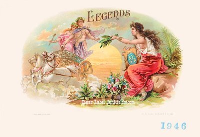 Legends- cigar box label