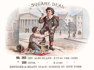 Square Deal-cigar box label
