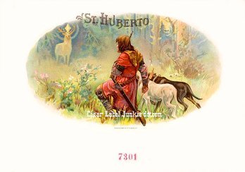 St Huberto-cigar box label