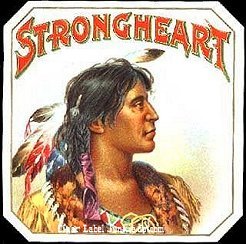 Strong Heart cigar label
