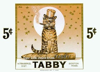 Tabby- cigar box label