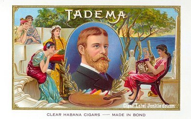 Tadema cigar box label