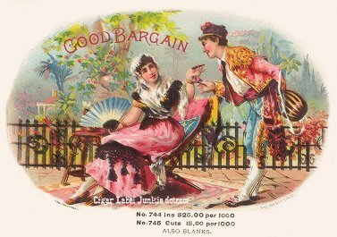 Good Bargain- cigar box label