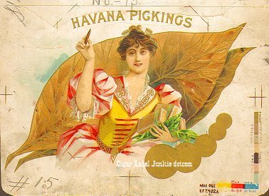 Havana Pickings- cigar box label