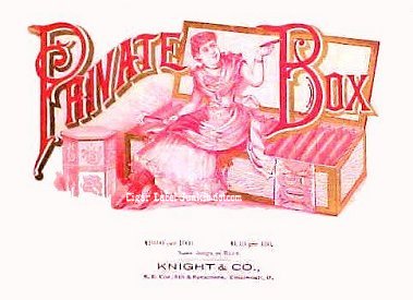Private Box- cigar box label
