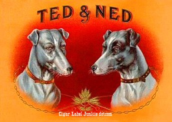 Ted & Ned- cigar box label