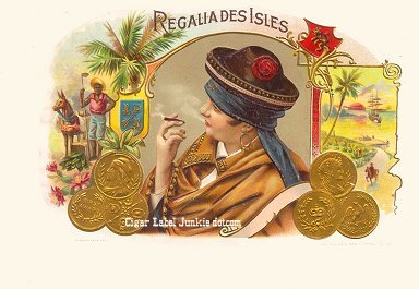 Regalia- cigar box label