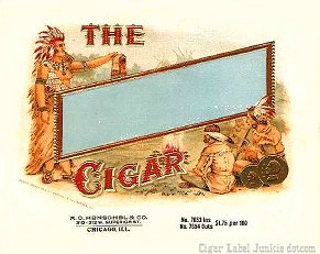The Cigar cigar box label