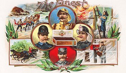 The Finest crop cigar box label