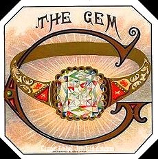 The Gem cigar box label