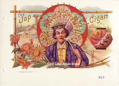 The Jap- cigar box label