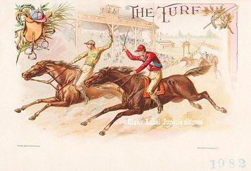 The Turf- cigar box label