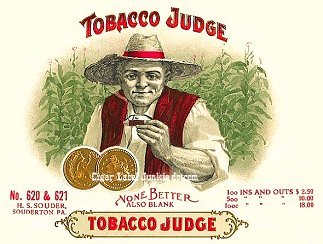 Tobacco Judge-cigar box label