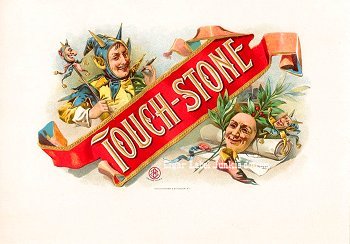 Touch Stone cigar box label
