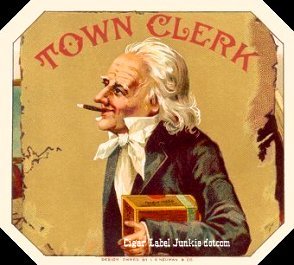 Town Clerk- cigar label