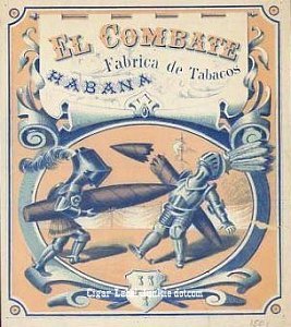 El Combate- cigar box label