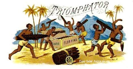 Triomphator-cigar box label