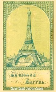 Eiffel- cigar box label