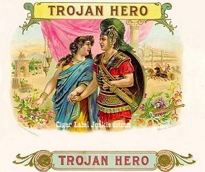 Trojan Hero-cigar box label