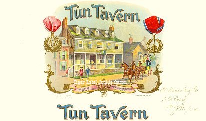 Tun Tavern- cigar box label