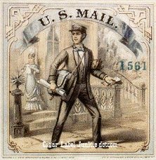 US Mail cigar box label
