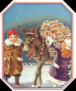 UT Box Donkey-cigar label