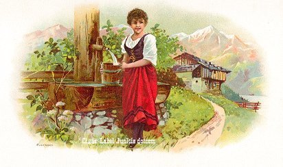 UT Bucket Girl cigar box label