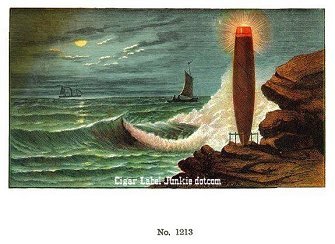 UT Cigar Light cigar box label