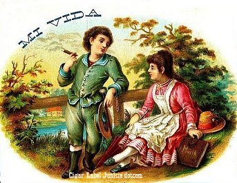 Mi Vida- cigar box label