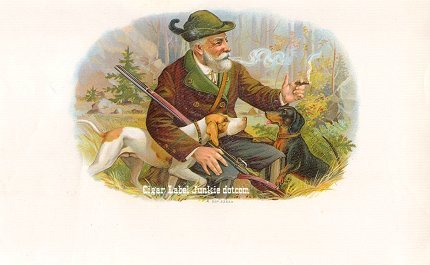 UT Hunter- cigar box label