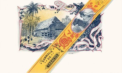 UT Hut inner cigar label
