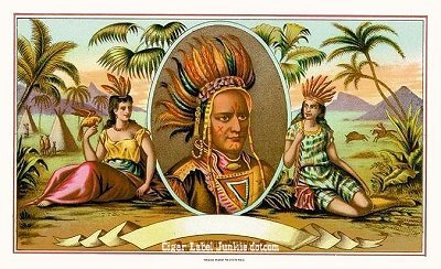 UT Indian2 cigar box label