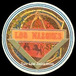 Los Masones- cigar box label