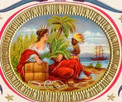 UT Queen-Kid outer cigar box label