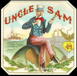 Uncle Sam-outer cigar label