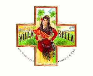 Villa Bella cigar box label