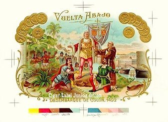 Vuelta Abajo cigar box label