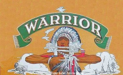 Warrior cigar box label