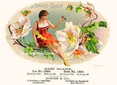 Ballet Queen- cigar box label
