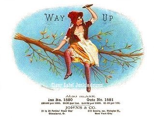 Way Up-cigar box label